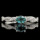 Pt900 0.28ct グランディディエライト×ダイヤモンドリング「ツイスト」 Pt900 0.28ct グランディディエライト×ダイヤモンドリング「ツイスト」