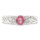 Pt900 0.57ct 非加熱パパラチアサファイア ブリティッシュ リング AIGS鑑別付 Pt900 0.57ct 非加熱パパラチアサファイア ブリティッシュ リング AIGS鑑別付