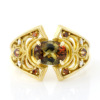「庭園」 CHANTILLY Andalusite×Cognac Diamond×Rosecut Diamond ring 「シャンティイ」アンダリューサイト×コニャックダイヤ×ローズカットダイヤ リング 「庭園」 CHANTILLY Andalusite×Cognac Diamond×Rosecut Diamond ring 「シャンティイ」アンダリューサイト×コニャックダイヤ×ローズカットダイヤ リング