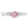 Pt900 0.58ct 非加熱パパラチアサファイア ティアラセッティング リング AIGS鑑別付 Pt900 0.58ct 非加熱パパラチアサファイア ティアラセッティング リング AIGS鑑別付